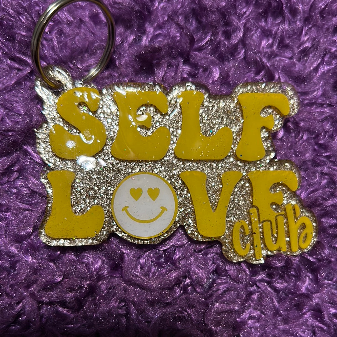 Self love club keychain