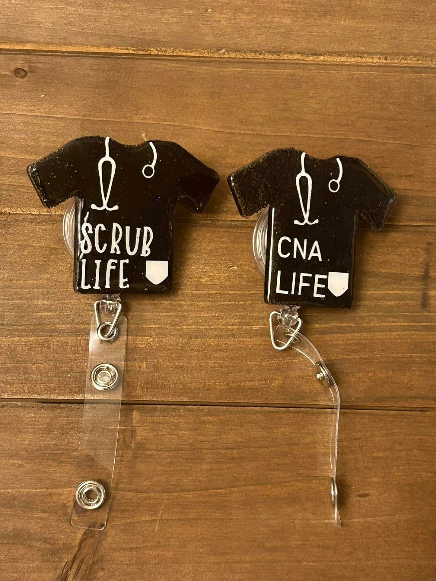 Scrub Top/ T-Shirt Badge Reel