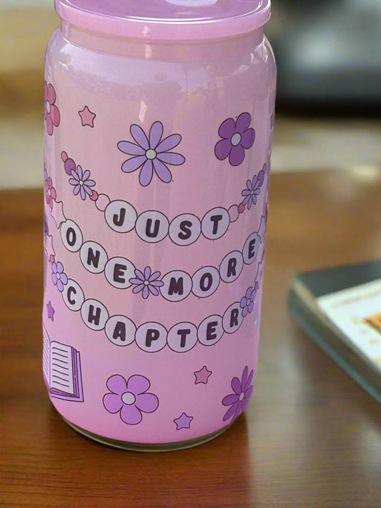 Just One More Chapter Glass Can