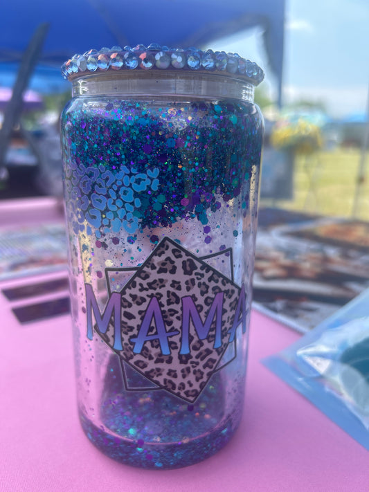 Leopard MAMA Snow globe