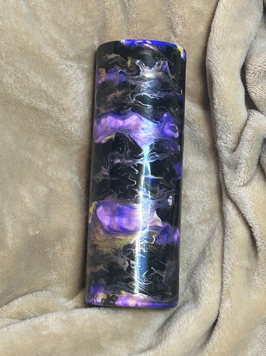 Purple/ Black/ Yellow Tumbler